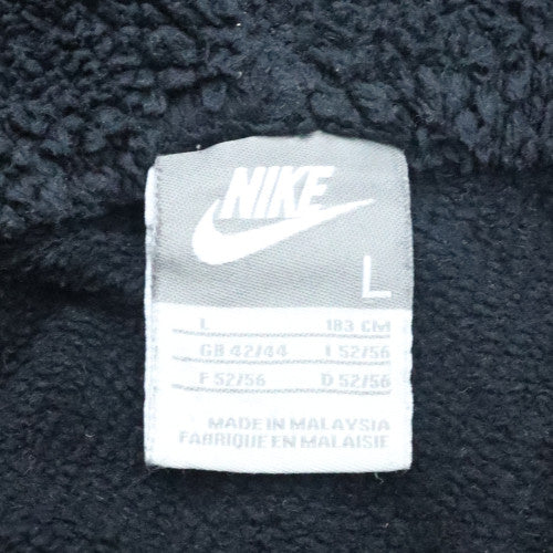 Mens UK Size L Nike Black Henley Hoodie