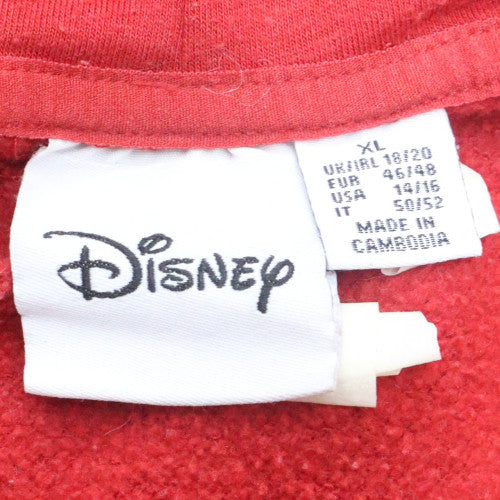 Womens UK Size XL Disney Red Pullover Hoodie