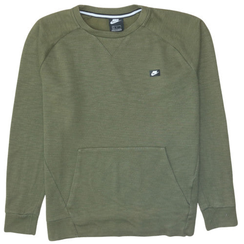 Mens UK Size L Nike Green Pullover Sweatshirt