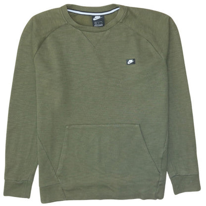Mens UK Size L Nike Green Pullover Sweatshirt