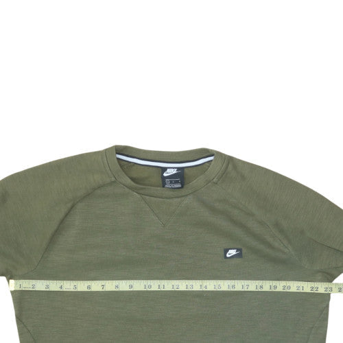 Mens UK Size L Nike Green Pullover Sweatshirt