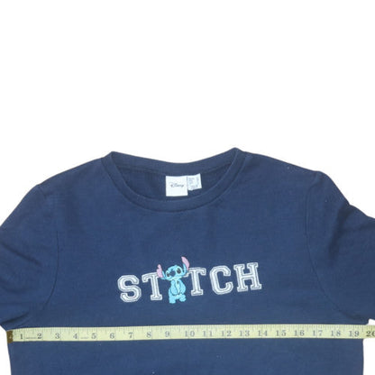 Womens UK Size 10 Disney Blue Pullover Sweatshirt
