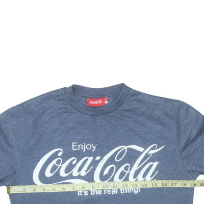 Mens UK Size S Coca-Cola Blue Pullover Sweatshirt