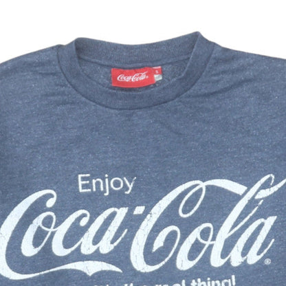 Mens UK Size S Coca-Cola Blue Pullover Sweatshirt