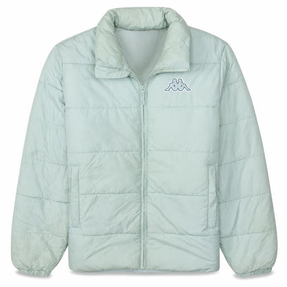 Kappa Men's Light Blue Puffer Jacket Medium Polyester Polyamide Warm Casual