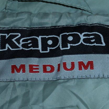 Kappa Men's Light Blue Puffer Jacket Medium Polyester Polyamide Warm Casual