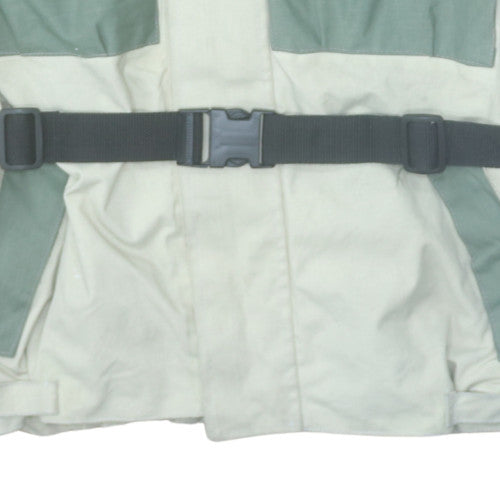 Mens Beige Green Cordura Hipora XL Motorcycle Jacket Belted Waterproof