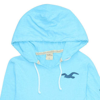 Mens UK Size L Hollister Blue Pullover Hoodie