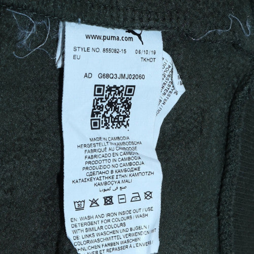 Mens UK Size L Puma Green Pullover Sweatshirt