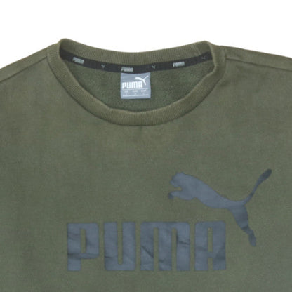 Mens UK Size L Puma Green Pullover Sweatshirt