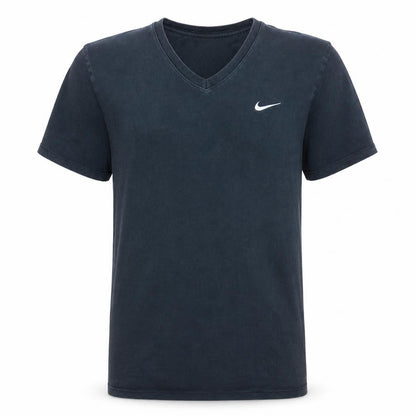 Nike Men's Black V-Neck Short Sleeve Classic Cotton T-Shirt M