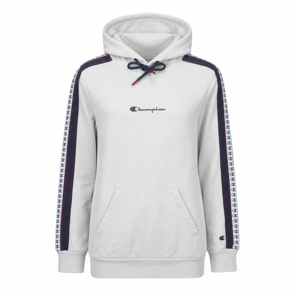 Mens UK Size M Champion White Pullover Hoodie