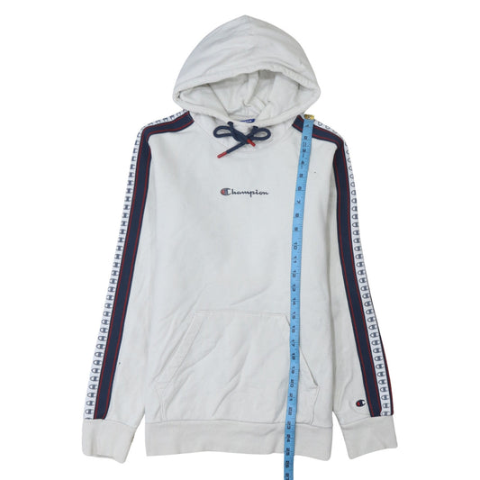 Mens UK Size M Champion White Pullover Hoodie