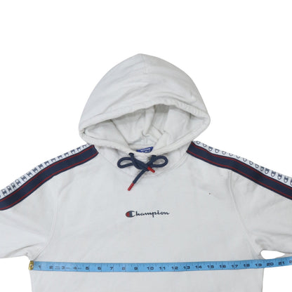Mens UK Size M Champion White Pullover Hoodie