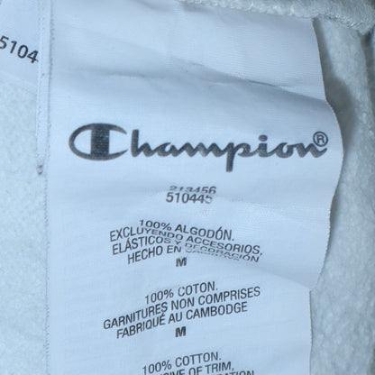 Mens UK Size M Champion White Pullover Hoodie