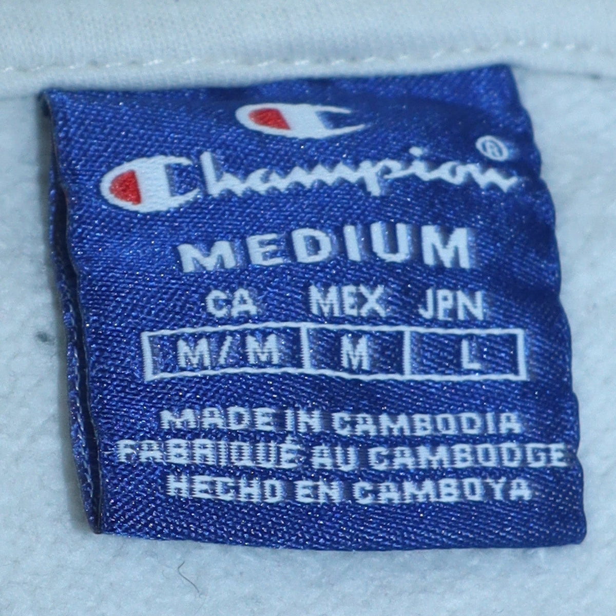 Mens UK Size M Champion White Pullover Hoodie