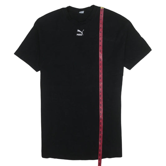 Puma Men's Black XS Crew Neck Short Sleeve Cotton T-Shirt