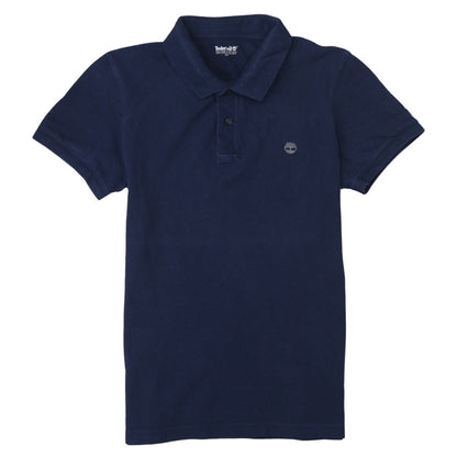 Timberland Men’s Blue Cotton Regular Fit Short Sleeve Polo Shirt S