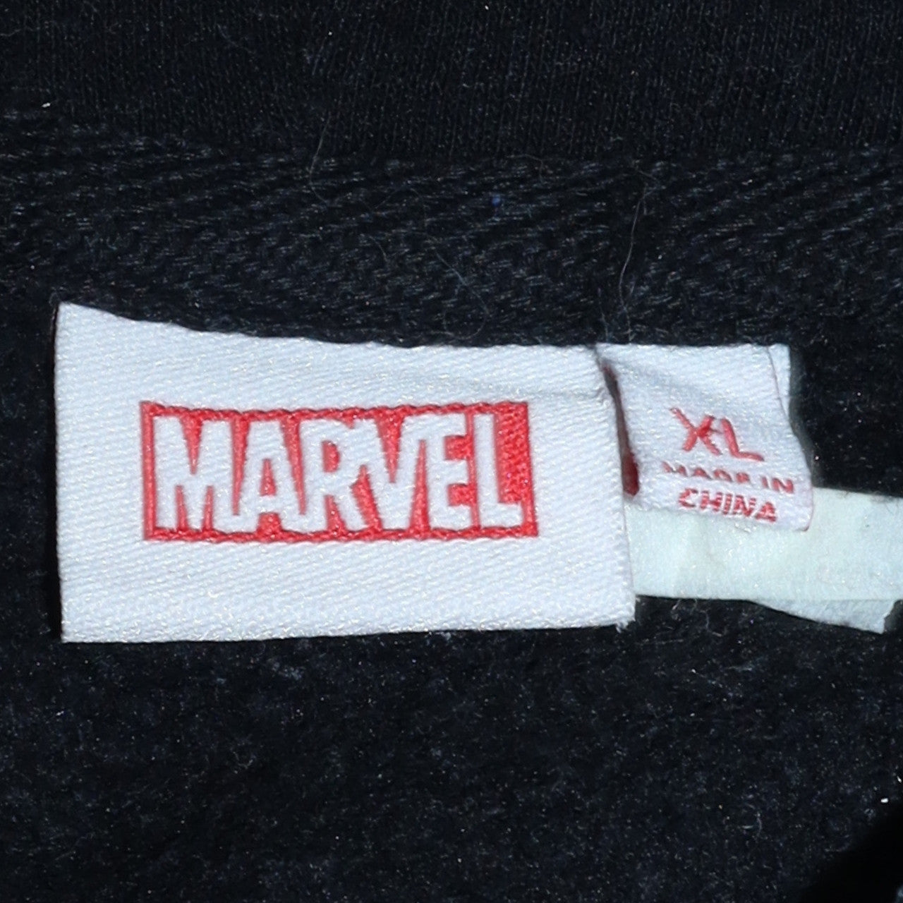 Mens UK Size XL Marvel Black Pullover Hoodie