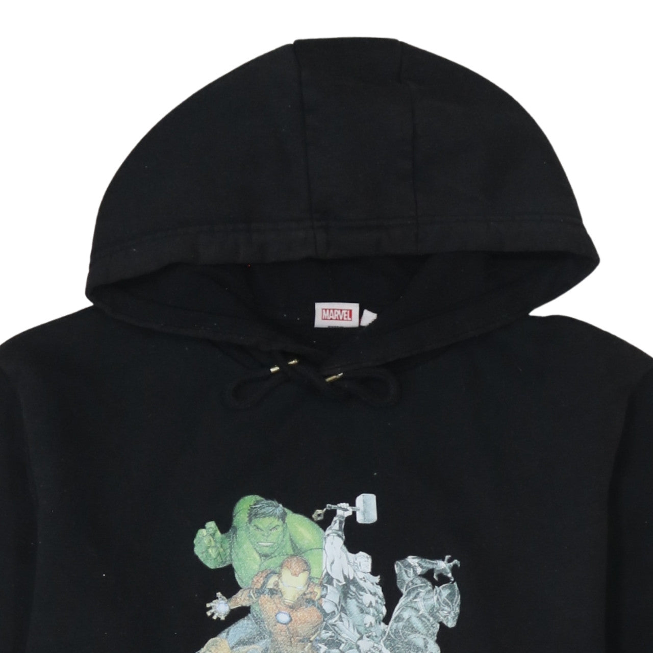 Mens UK Size XL Marvel Black Pullover Hoodie