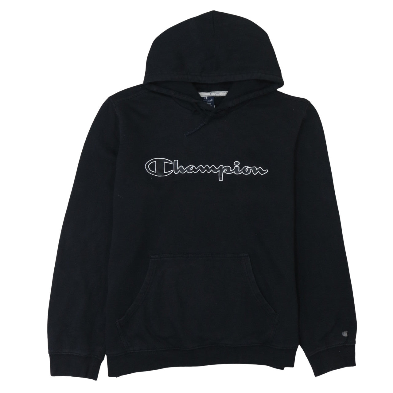Mens UK Size XL Champion Black Pullover Hoodie