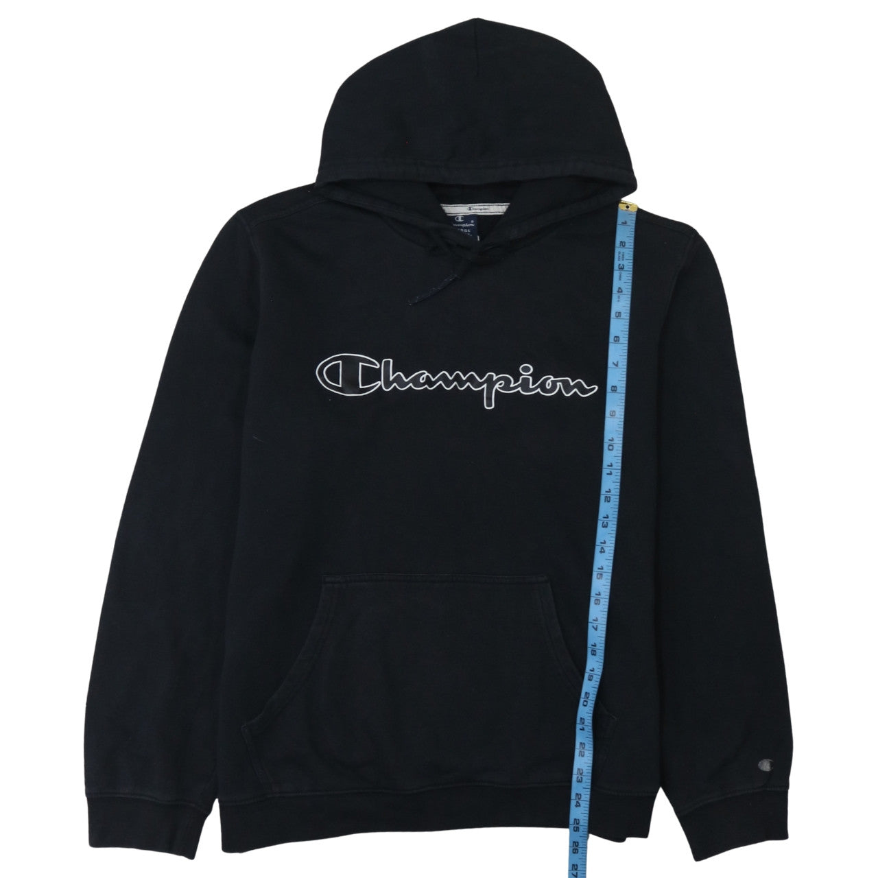 Mens UK Size XL Champion Black Pullover Hoodie