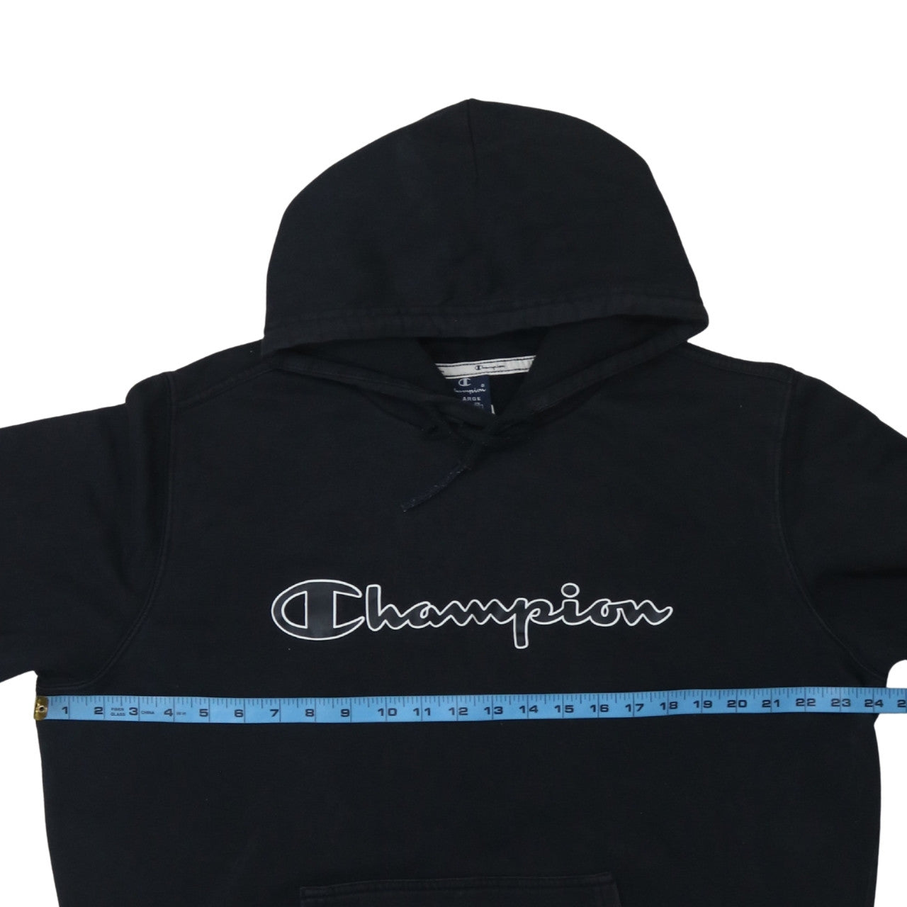 Mens UK Size XL Champion Black Pullover Hoodie