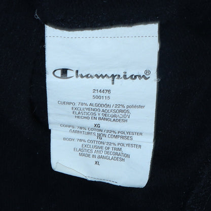 Mens UK Size XL Champion Black Pullover Hoodie