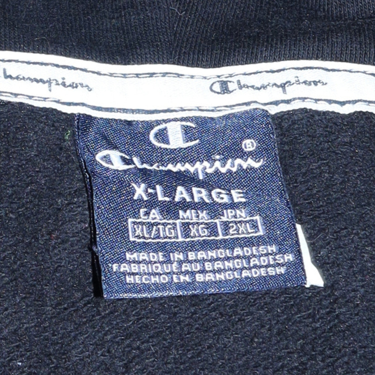 Mens UK Size XL Champion Black Pullover Hoodie