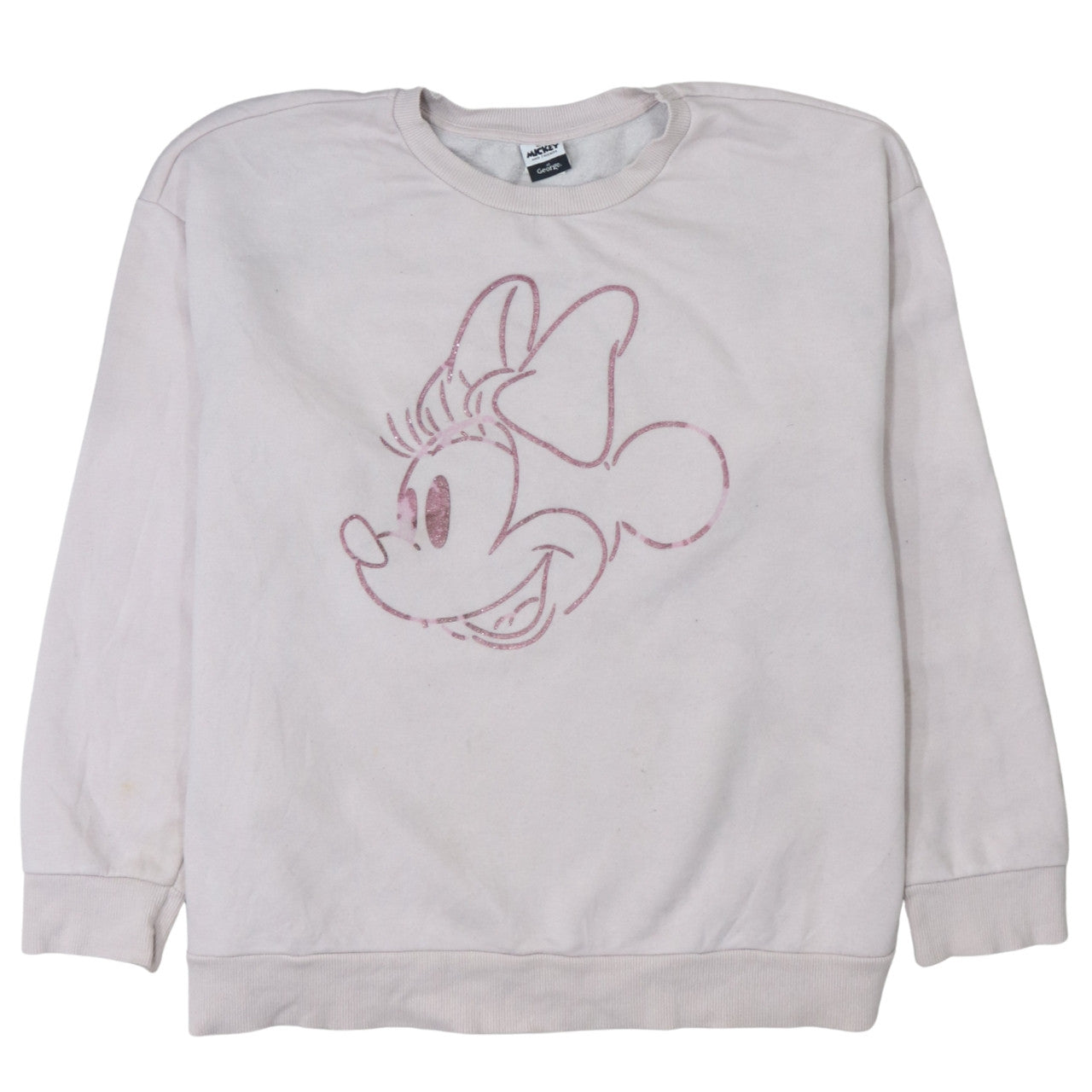 Womens UK Size L George Pink Pullover Sweatshirt