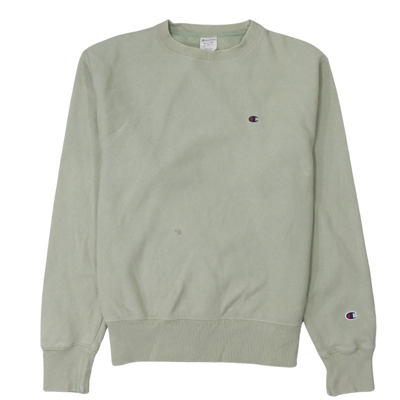 Mens UK Size M Champion Green Pullover Sweatshirt