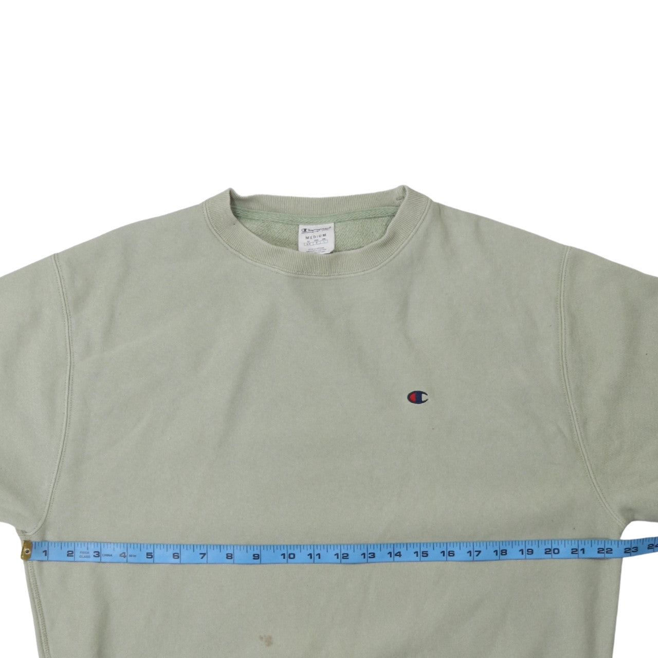 Mens UK Size M Champion Green Pullover Sweatshirt