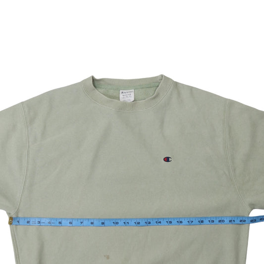 Mens UK Size M Champion Green Pullover Sweatshirt