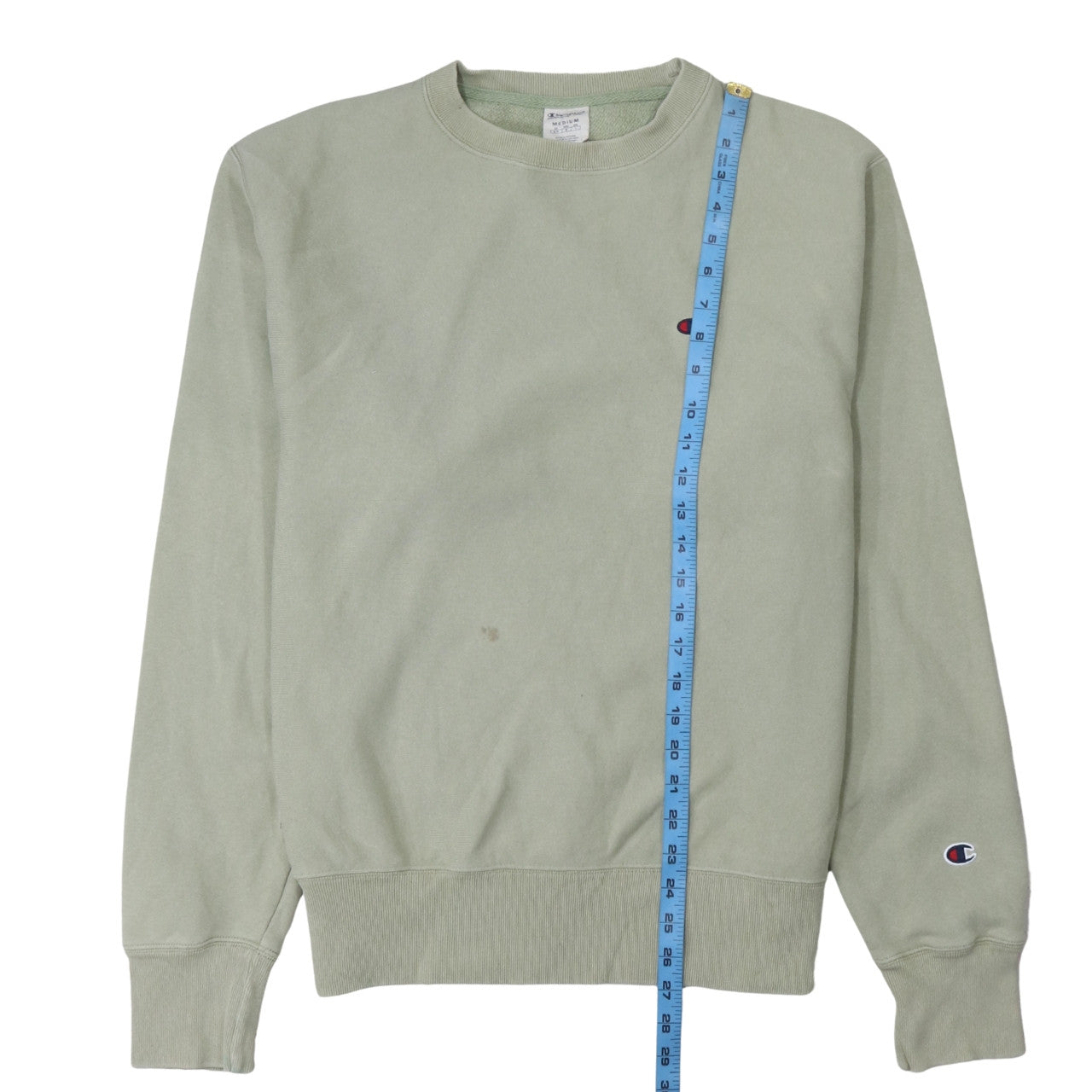 Mens UK Size M Champion Green Pullover Sweatshirt