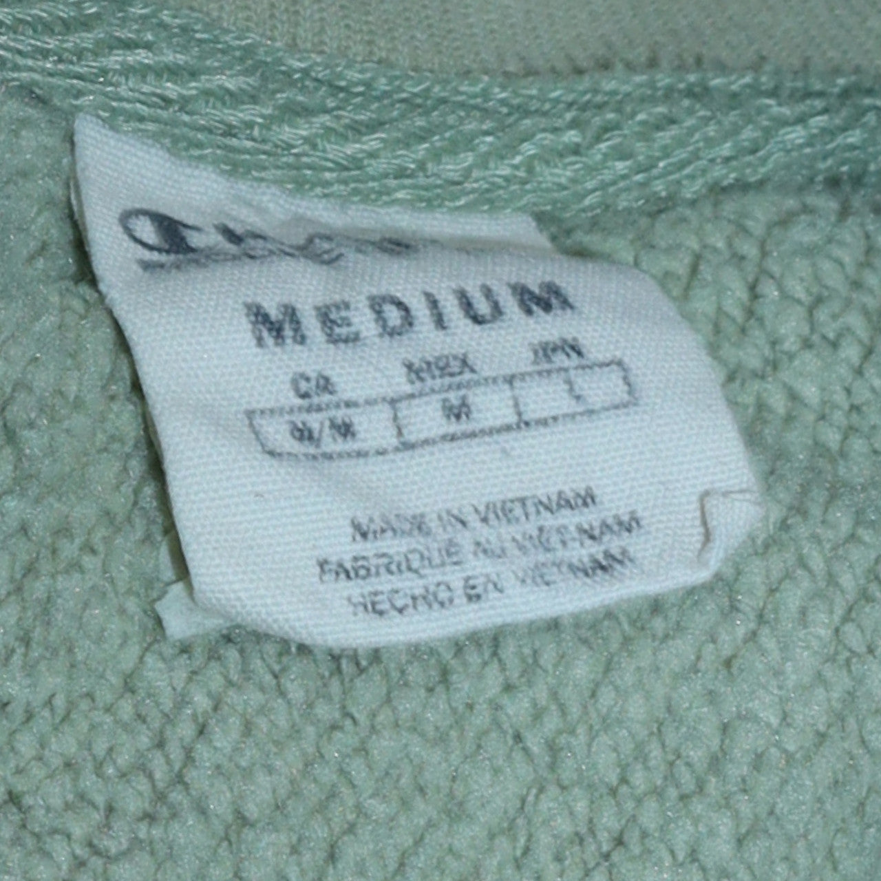 Mens UK Size M Champion Green Pullover Sweatshirt