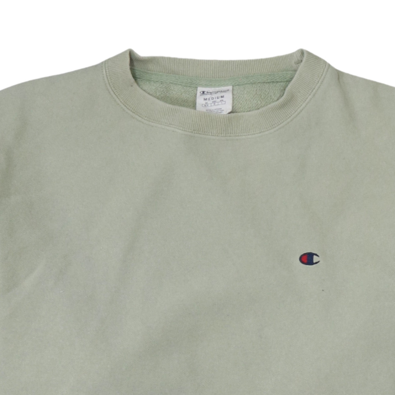 Mens UK Size M Champion Green Pullover Sweatshirt