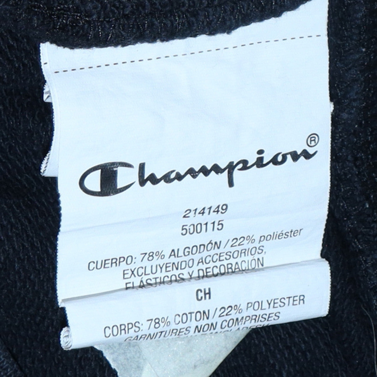Mens UK Size S Champion Black Pullover Hoodie