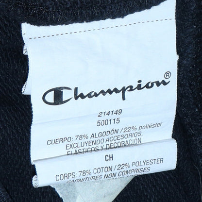 Mens UK Size S Champion Black Pullover Hoodie