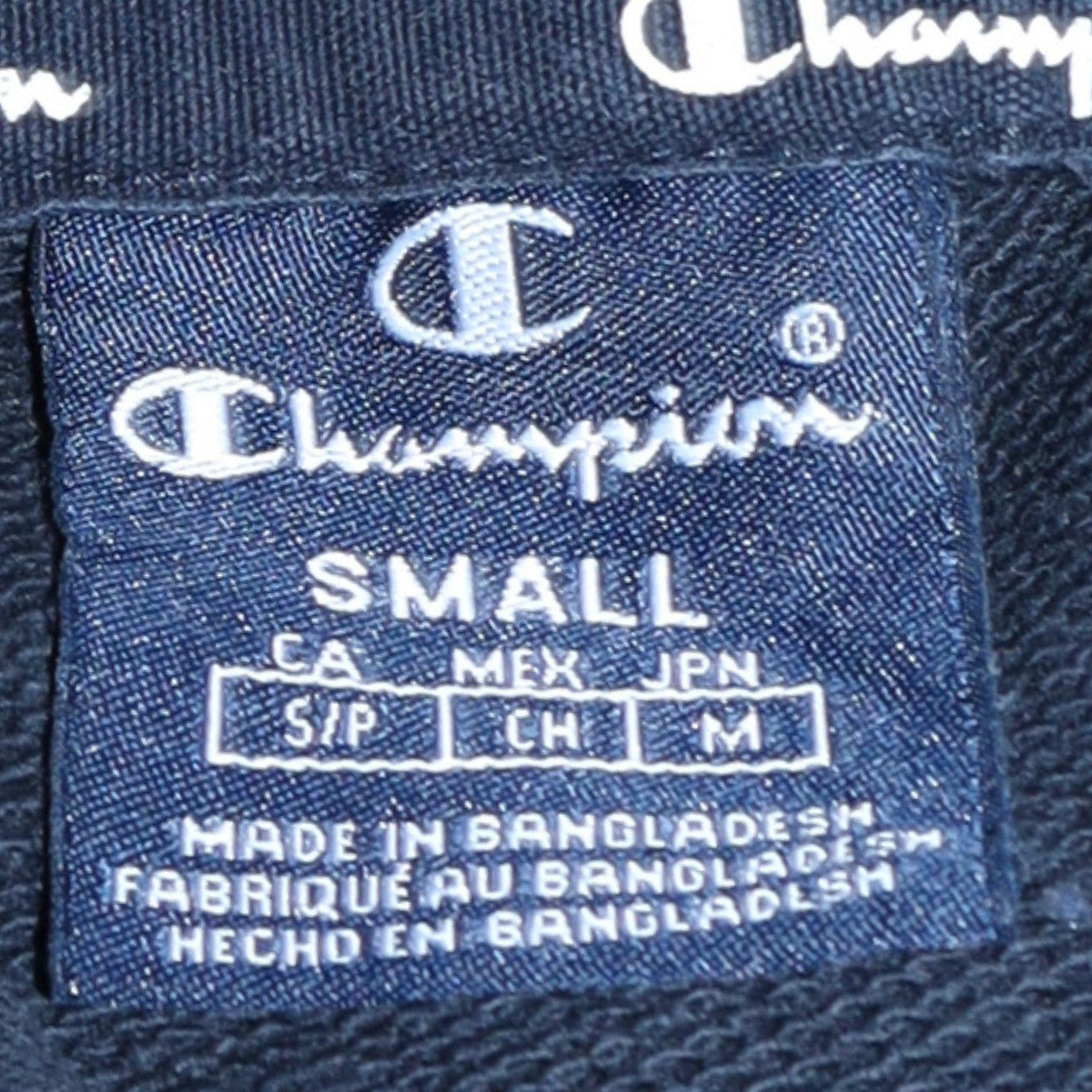 Mens UK Size S Champion Black Pullover Hoodie
