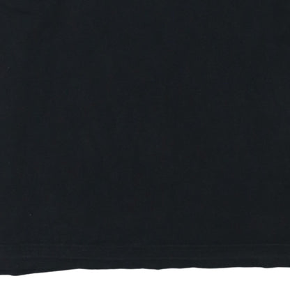 Puma Men's Black Large Graphic Print Sports T-Shirt