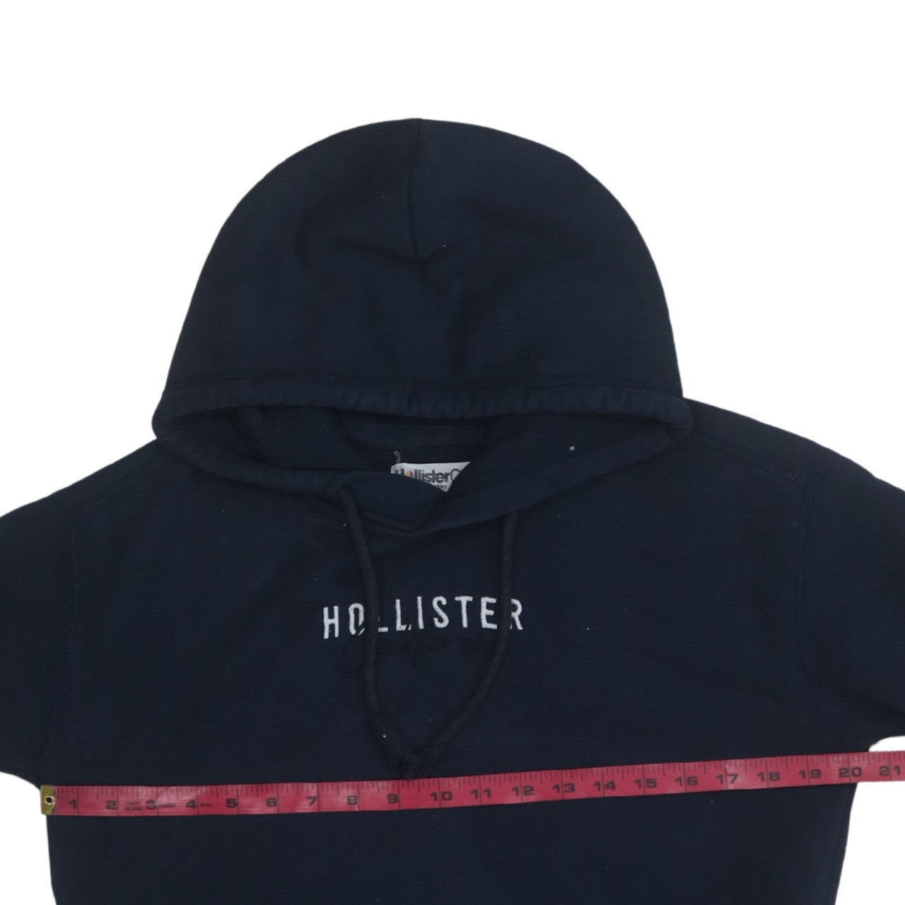 Mens UK Size XS Hollister Blue Pullover Hoodie