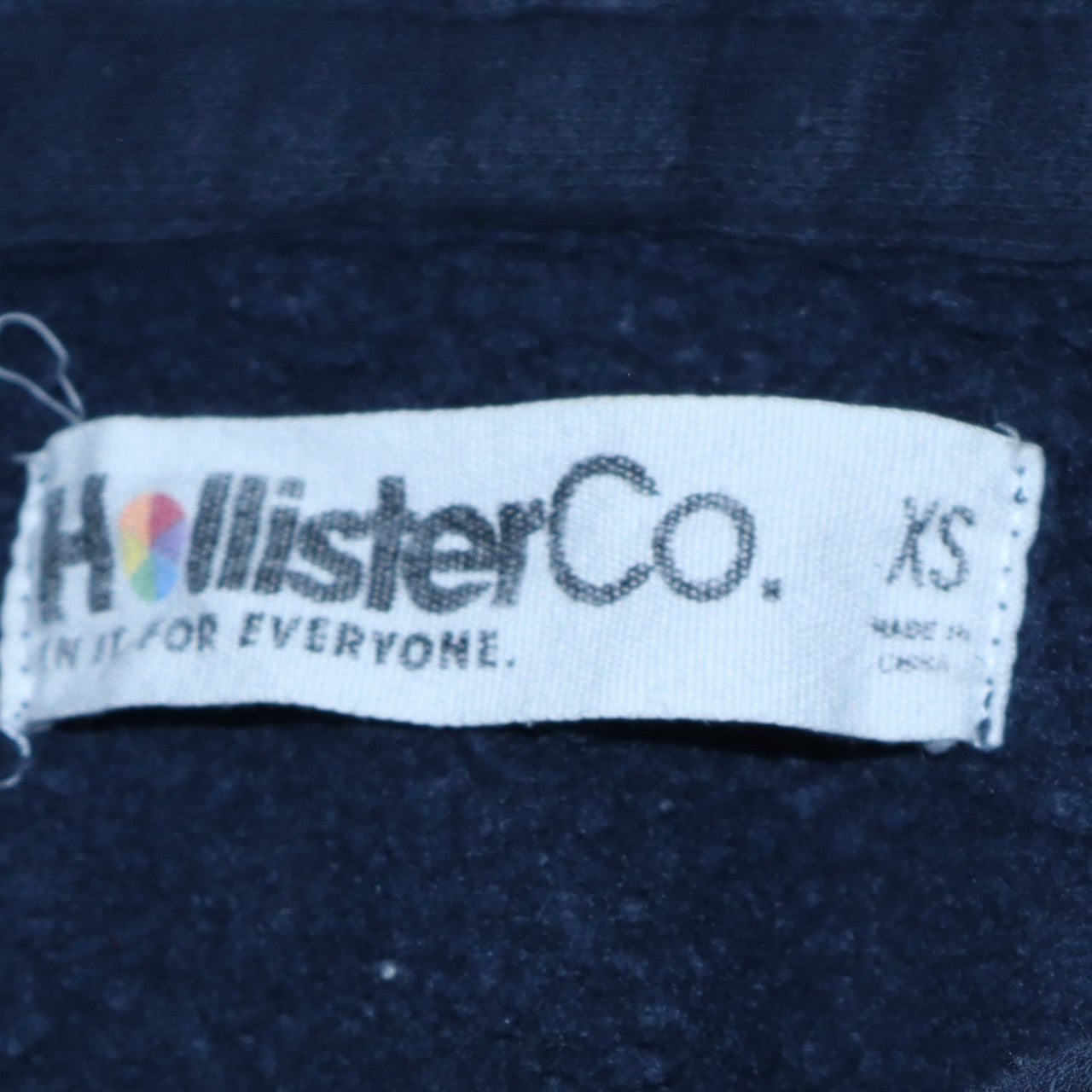 Mens UK Size XS Hollister Blue Pullover Hoodie