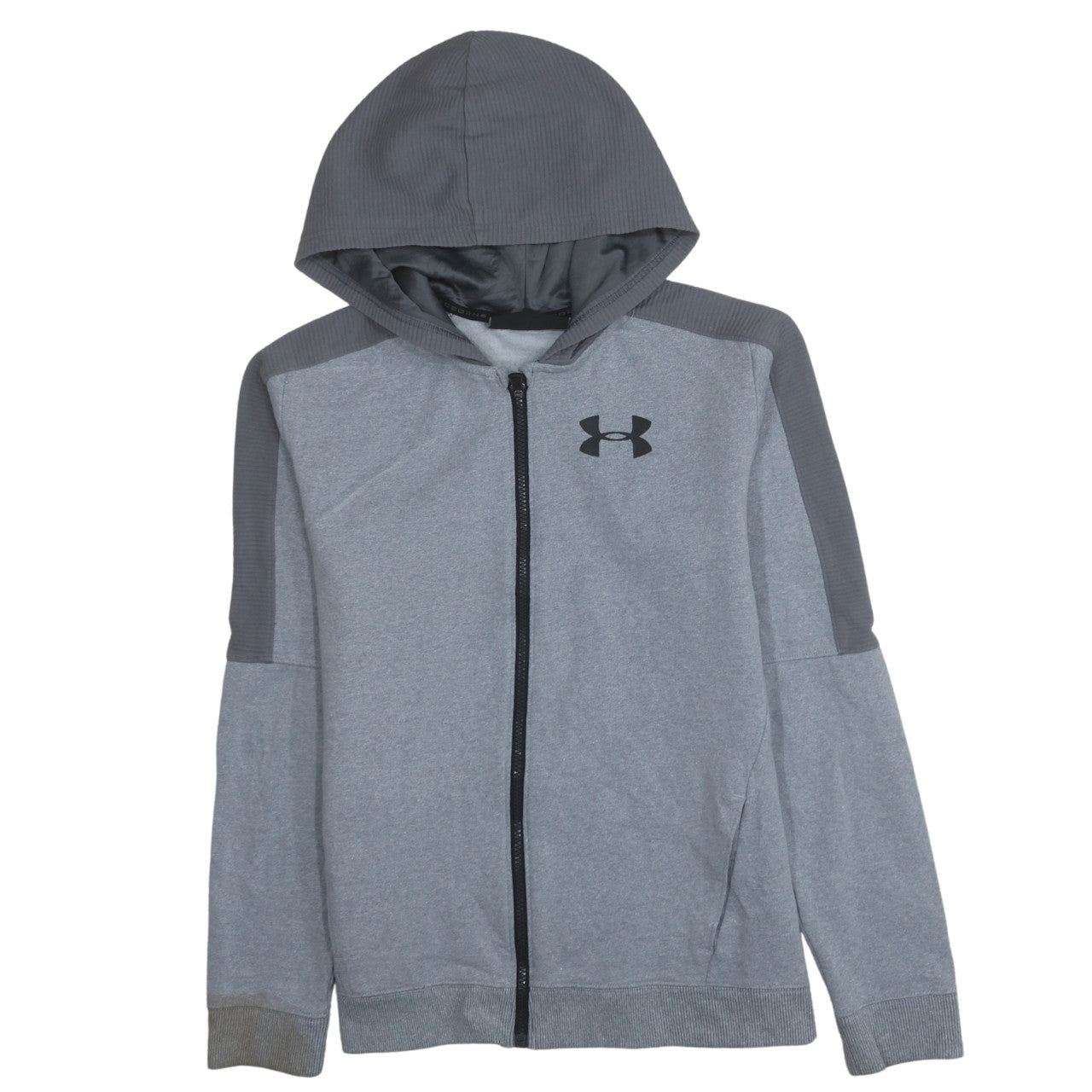 Teens UK Size L Under Armour Grey Full Zip Hoodie