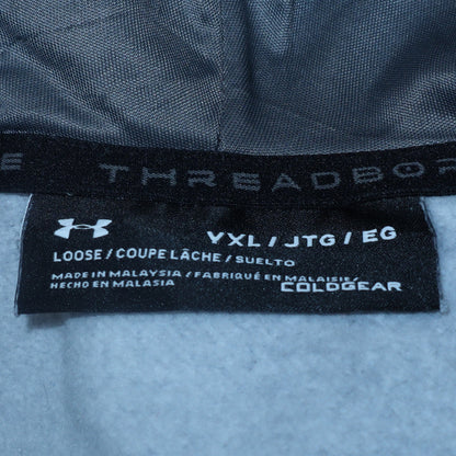 Teens UK Size L Under Armour Grey Full Zip Hoodie