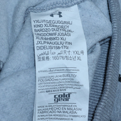 Teens UK Size L Under Armour Grey Full Zip Hoodie
