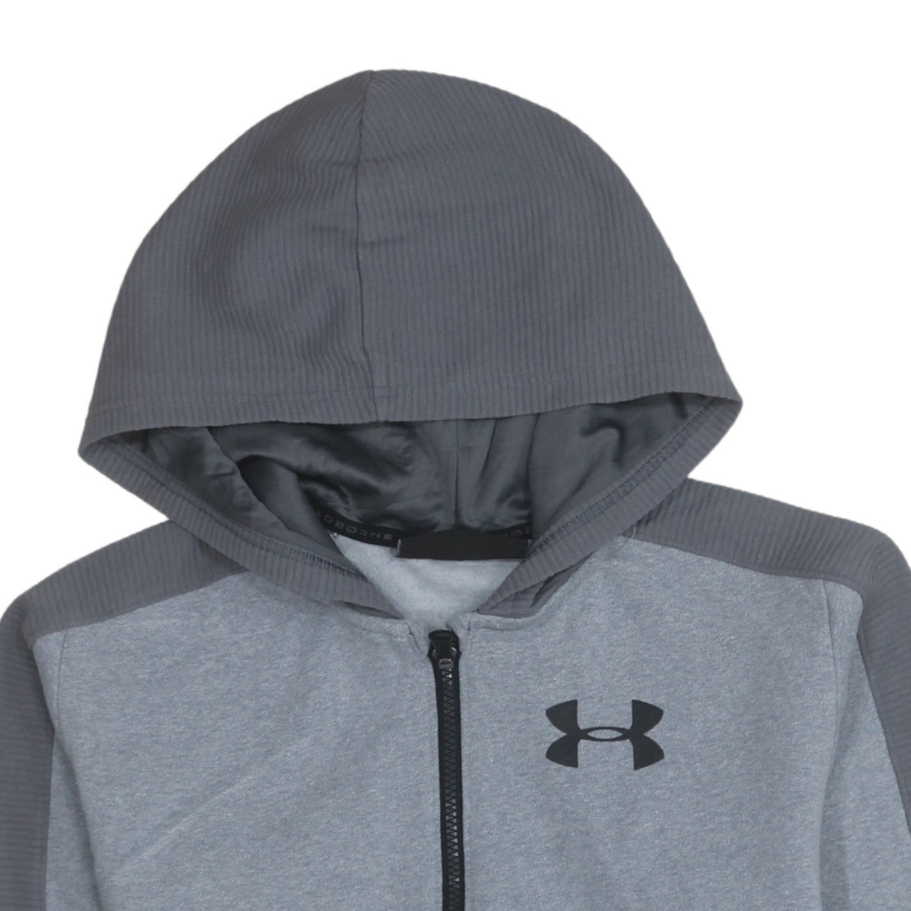 Teens UK Size L Under Armour Grey Full Zip Hoodie