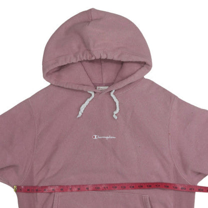 Womens UK Size S Champion Pink Pullover Hoodie