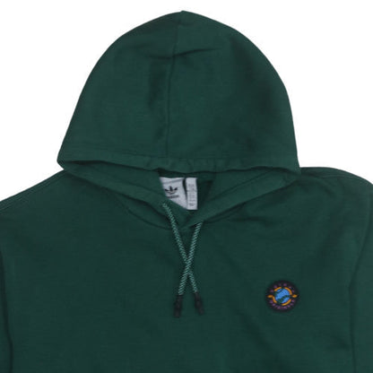 Mens UK Size 2XL Adidas Green Pullover Hoodie