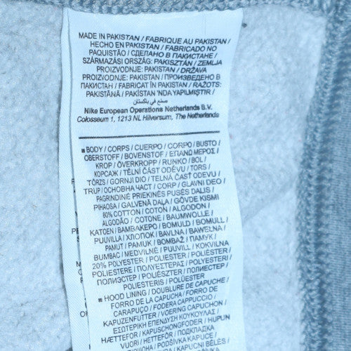 Mens UK Size L Nike Grey Pullover Hoodie