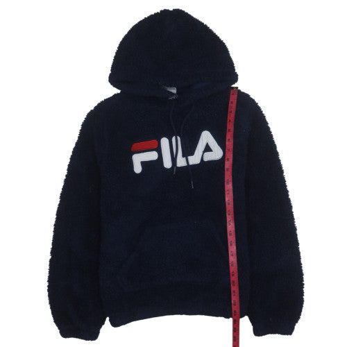 Mens UK Size M FILA Blue Pullover Hoodie